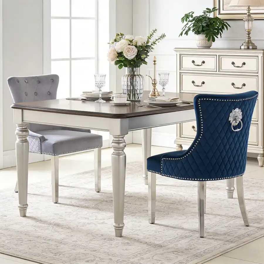 modern velvet dining chair